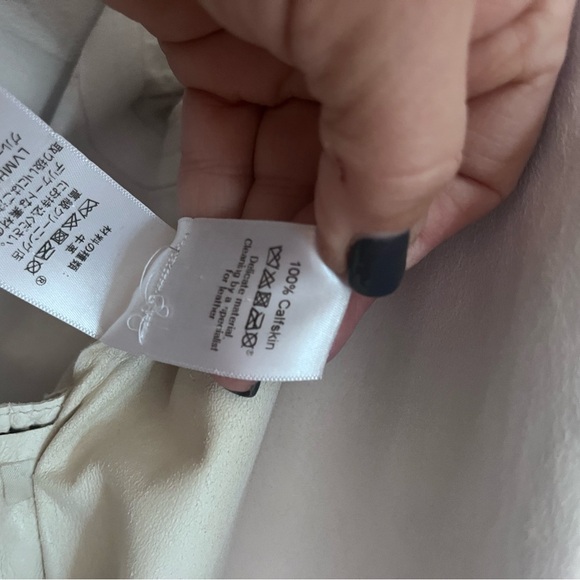 Celine Off White/Oyster Calfskin Leather Jacket - Picture 6 of 6